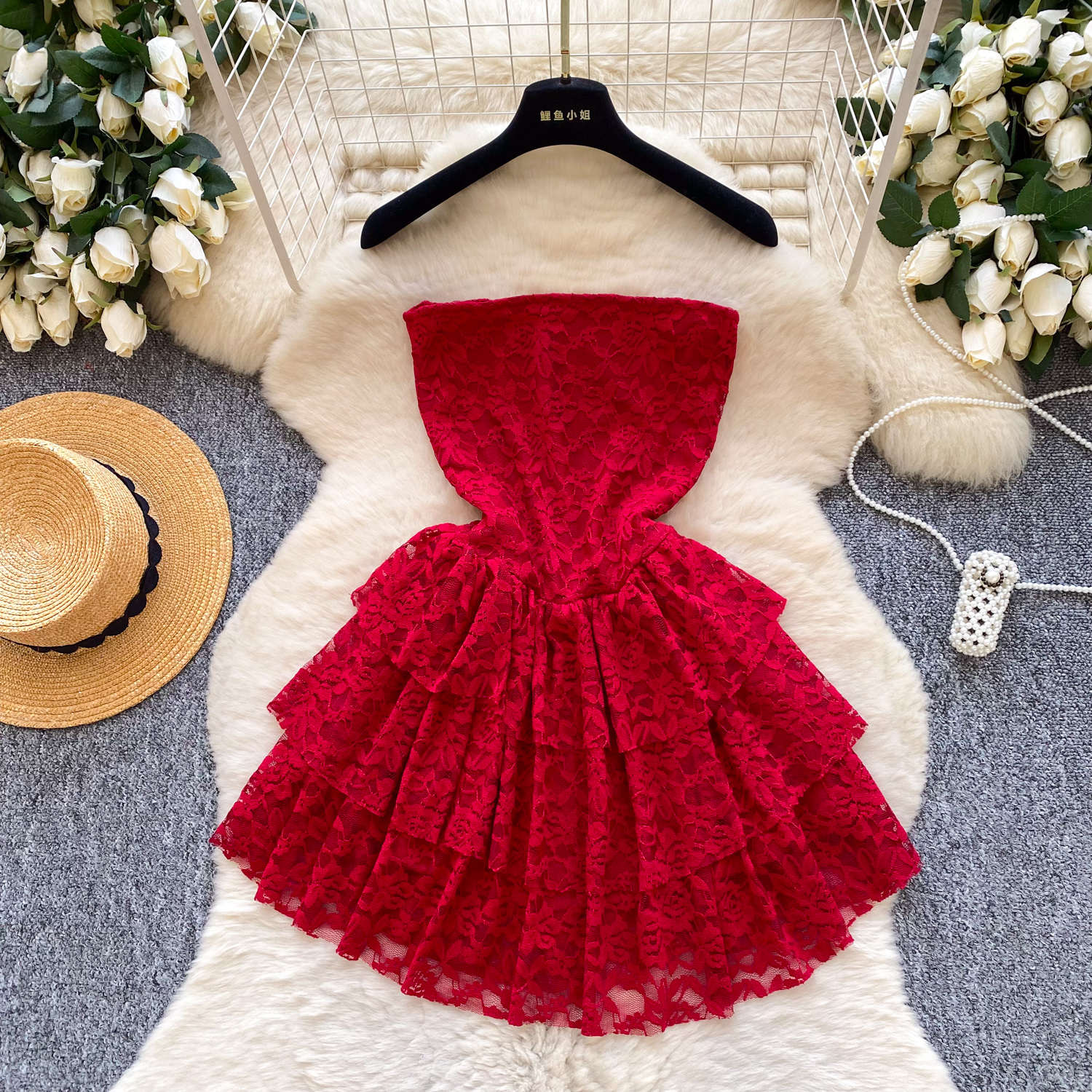 Wholesale Lace Flounce Dress High-Quality Lace Fabric | Alibaba.com Wholesale Lace Flounce Dress High-Quality Lace Fabric | Alibaba.com