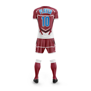 Seragam Sepak Bola Cetak Kustom Berkualitas Tinggi, Jersey Sepak Bola Sublimasi Poliester Cepat Kering Untuk Dewasa dan Remaja, Latihan dan Kompetisi - Product Image 3