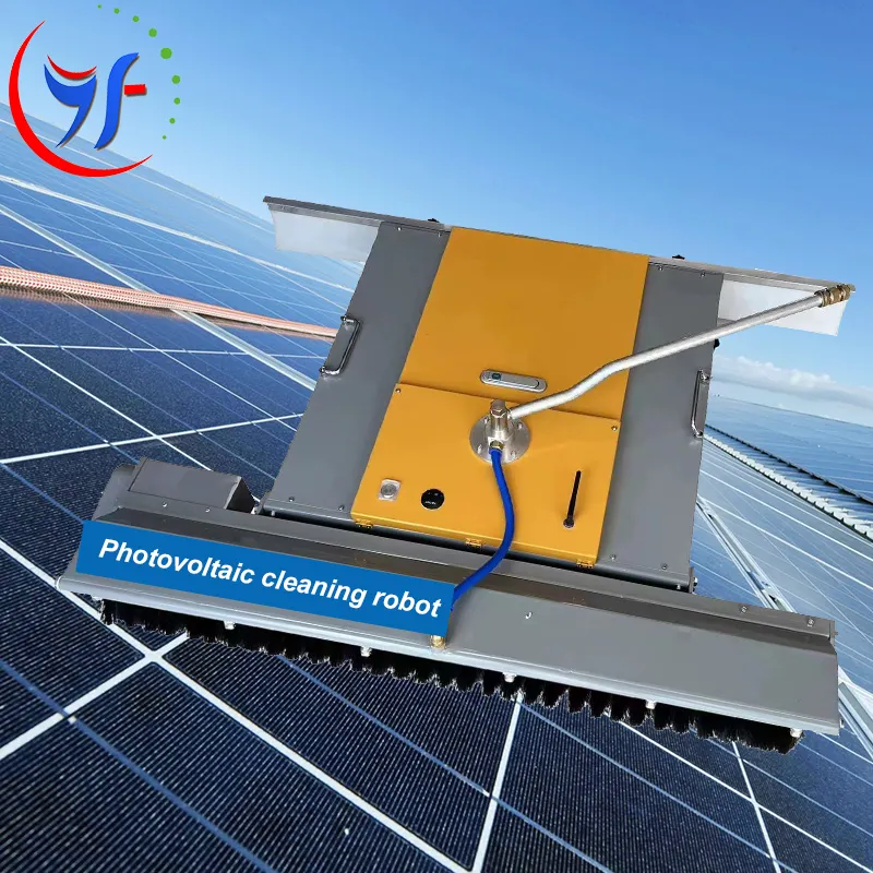 YF Factory provide Solar panel roof photovoltaic cleaning robot Pv Module Tools Panels Small Solar-Panel-Cleaning-Robot