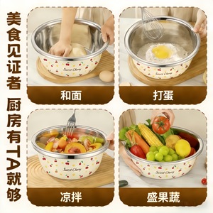 Recipiente de acero inoxidable para lavar biberones Sweet Cherry, resistente al calor hasta 200°C, con tapa, para el cuidado de la alimentación infantil. - Product Image 4