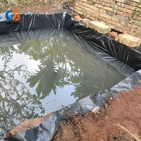 Géomembrane HDPE lisse anti-infiltration pratique pour la construction, pour la prévention des infiltrations dans les barrages, les étangs et les bassins piscicoles, matériaux EPDM/EVA