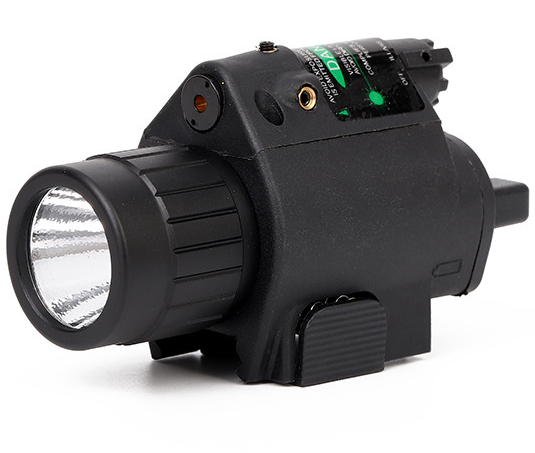 5D Era High Quality Aluminum Alloy Green Laser Sight & LED Flashlight Combo with 20mm Mount for Tactical Hunting & Shooting