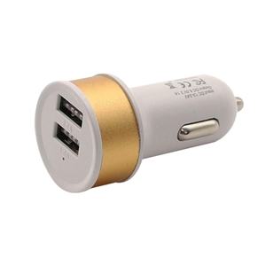<span class=keywords><strong>Cargador</strong></span> USB Dual Circular para coche, dispositivo <span class=keywords><strong>de</strong></span> carga 2.1A + 1A - Product Image 1