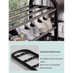 New Multifunctional Shoe Rack Metal Multi-layer Storage Rack Simple Vertical Display Home Storage Shoe Rack - Product Image 4