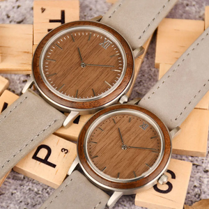 <span class=keywords><strong>Montre</strong></span>-bracelet unisexe en cuir à grain de <span class=keywords><strong>bois</strong></span> bon marché Vente en gros Montres en <span class=keywords><strong>bois</strong></span> pour hommes et femmes - Product Image 5