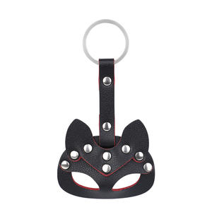 Venta al por mayor de juguetes eróticos personalizados llavero de cuero seguro zorro conejo máscara colgante para adultos fiesta regalo cinturón decoración Anime - Product Image 3