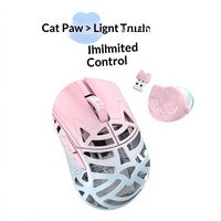 WLMOUSE Flower Beast Miao Souris optique sans fil 2,4 GHz en alliage de magnésium, micro-interrupteur, légère, pour les jeux
