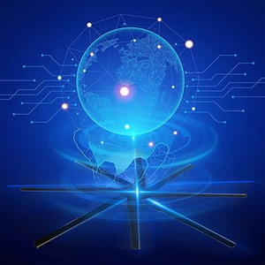 Ventilador de pantalla holográfica HD 3D 55cm 4 aspas AI estéreo proyector memoria LED equipo de publicidad con efecto de ojo desnudo - Product Image 3