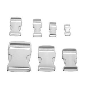 White Plastic Side Release <b>Buckles</b> For Bags Adjustable <b>Strap</b> Hardware Durable Bag Accessories - Product Image 1