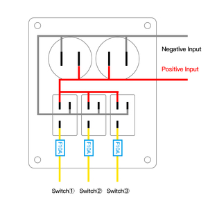 Suministro de fábrica: Nuevo panel de interruptores basculantes marinos de ABS con enchufe de encendedor de coche de 24V/12V, carga rápida, doble USB y interruptor de encendido/apagado. - Product Image 3