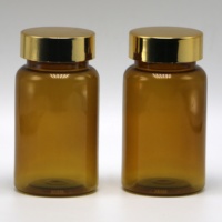 Vente en gros 100ml/3.4oz bouteille de pilules en capsule PET en plastique personnalisée avec bouchon à vis pour supplément pilule capsule médicament conteneur