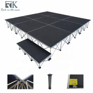 Plataforma de Escenario Móvil de 1x1m, Remolque de Aluminio, Escenario Móvil para Conciertos, Eventos al Aire Libre, Bodas y Fiestas - Product Image 1