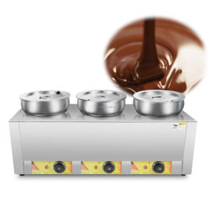 Máquina de Derretir Chocolate con Doble Caldera Aislada para Tiendas de Té, Camiones de Comida Rápida, Cafeterías y Cocinas - Alimentación por Enchufe - Product Image 1