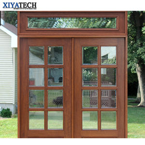 XIYATECH American Modern puertas exteriores de madera maciza pivote de madera externo puerta principal puertas de entrada frontal para casa - Product Image 4