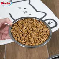 Ciotola Portatile Personalizzata di Alta Qualità in Acciaio Inox 304 per Cani e Gatti, Mangiatoia Ecologica