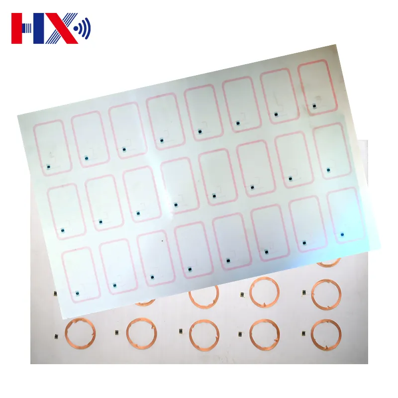 Nhà cung cấp Trung Quốc Trắng PVC A4 tấm 125Khz RFID prelam Inlay với biểu tượng tùy chỉnh