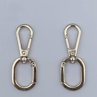 Mousquetons à ressort à double ouverture avec fermoir pivotant et fermoir à griffe de homard pour accessoires de fabrication de porte-clés, cordons et bijoux DIY