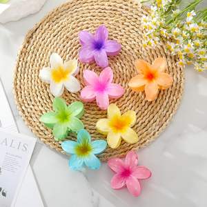 Lot de 3 pinces à cheveux motif fleur, accessoire de beauté pour femme et fille, idéal pour l'été et la plage, avec emballage cadeau - Product Image 4