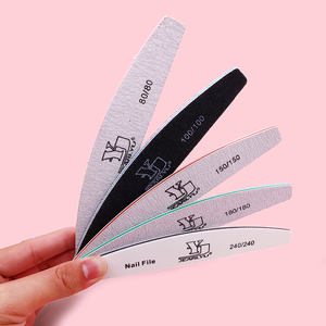 Biểu Tượng Tùy Chỉnh Ngựa Vằn Móng Tay Tập Tin Khác Nhau Grit Có Thể Giặt Nửa Mặt Trăng Móng Tay Tập Tin Grey Móng Tay Tập Tin Limas 80/100/150/180/240 Grit Làm Móng Tay - Product Image 3