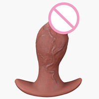 Plug anal en silicone en forme de champignon, extensible, stimulation du point G, masseur de prostate pour hommes et femmes, jouet sexuel de grande taille