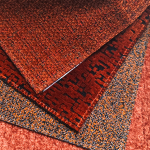 Soft Teddy Boucle Fabric Furniture Fabric with Antimicrobial Layer Rust <strong>Red</strong> Jacquard Couch <strong>Material</strong> for Restaurant Chair - Product Image 3