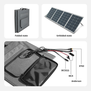 ชุดโซลาร์เซลล์พับได้ประสิทธิภาพสูง 200W ได้รับการรับรองมาตรฐาน CE ROHS แผงโซลาร์เซลล์ IMP 10.1A ชนิด N - Product Image 4