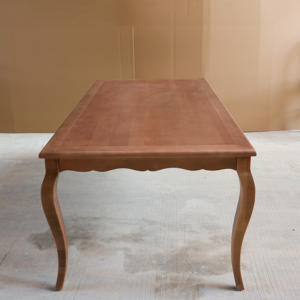 Table à manger en <span class=keywords><strong>bois</strong></span> massif de style européen, style rustique avec design moderne, table à manger pour 6 personnes pour salle à manger, salon - Product Image 3