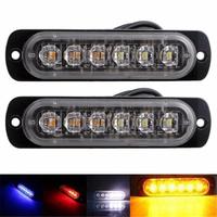 Feux latéraux de signalisation de freinage à LED 12V 24V 6 LED pour voiture, bus, camion, remorque, camion, clignotant latéral pour bus, camion, caravane