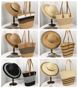 Phong Cách Mới Thiết Kế Giấy Rơm Mũ Mặt Trời Cho Mùa Hè Mũ Rơm Túi Thiết Lập Ngoài Trời Sunhat Phụ Nữ Fedora Floppy Bãi Biển <span class=keywords><strong>Hat</strong></span> - Product Image 3