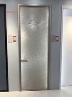 Verre filé haut de gamme personnalisé, style minimaliste nordique, avec surface finie pour portes de cuisine et de salle de bain