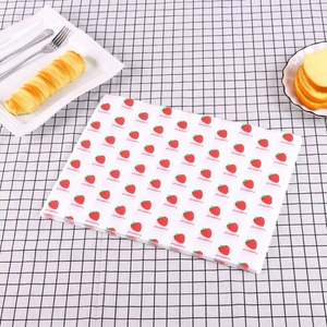 Papier d'emballage alimentaire personnalisé avec logo imprimé, résistant à la graisse, pour sandwichs et burgers, revêtement simple face pour pain et biscuits - Product Image 3