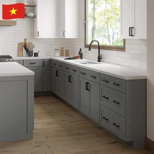 Armoires de cuisine modernes en bois massif RTA de haute qualité UnitedWoods, ensembles complets, glissières de tiroirs à fermeture douce DTC, charnières pour - Product Image 1