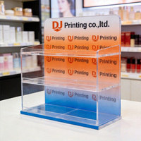 Présentoir de Comptoir en Acrylique Personnalisé Multi-niveaux pour Magasin de Détail, Organisateur en Plexiglas PMMA Imprimé en Couleur pour Boutique Éphémère