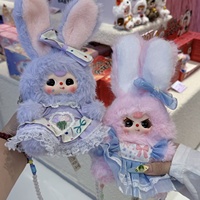 Mini sac lapin Macchiato Baby Three, pendentif en vinyle et peluche, boîte surprise, cadeau pour filles
