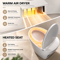 En gros WC intelligent moderne sur pied avec bidet électrique automatique, télécommande et siphon en S pour salle de bain