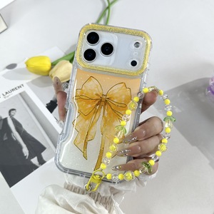 เคสโทรศัพท์ใสแบบมีกลิตเตอร์น่ารัก พร้อมสายคล้องลูกปัด สำหรับ iPhone 17 16 15 14 13 Pro Max รับผลิตตามสั่ง ขายส่ง เคสป้องกันสำหรับผู้หญิง - Product Image 5