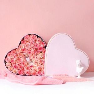 Tanabata grande en forma de corazón, nuevo embalaje de flores de seda, carpetas de cartón duraderas para el Día de San Valentín - Product Image 4