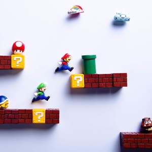 Juego de 22 Imanes de Nevera de <span class=keywords><strong>Mario</strong></span>, Imanes 3D para Refrigerador, Imanes para Pizarra Blanca de Oficina, Imanes Navideños, Perfectos para Decoración y Adornos - Product Image 3