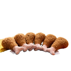 Lindo Peluche de Pierna de <span class=keywords><strong>Pollo</strong></span> con Hueso - Divertido Animal de Peluche con Forma de Comida, Almohada Realista de Muslo de <span class=keywords><strong>Pollo</strong></span> de Dibujos Animados, Suave y Blandito - Product Image 4