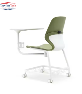 Chaise pivotante multifonctionnelle, mobilier de bureau stable, chaise d'étudiant en plastique pour l'école et la formation, avec tablette d'écriture pliable - Product Image 2