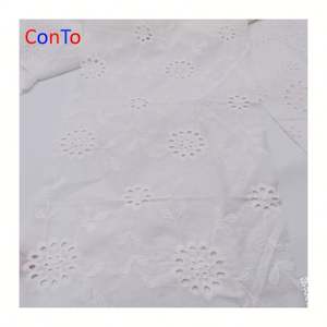 Tissu en voile suisse blanc à prix avantageux, en coton gaufré, pour <span class=keywords><strong>hijab</strong></span> - Product Image 5