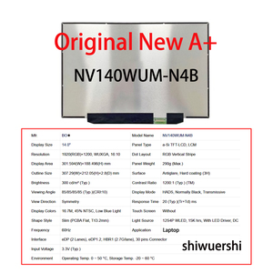 Monitor Lcd 14 "1920*1200 EDP 30Pin Pengganti LP140WU4 SPD1 SPH1 LP140WU2 SPD1 NE140WUM N6P B140UAN02.1 N140JCA EEK EEP EEQ - Product Image 4