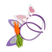 Nouveauté, bandeau de lapin de Pâques pas cher, accessoires de cheveux pour la fête à thème de Pâques
