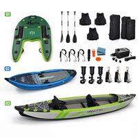 Paquete de Flota Mixta de Kayaks y SUPs para Pesca, Entrega al por Mayor para Proyectos