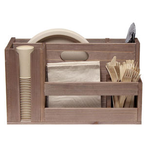 Hot-sale wholesale Folding Wood Utensil Storage Rack with Utensil Holder - Collapsible,flexible storage rack