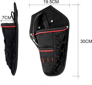 Impact <span class=keywords><strong>Drill</strong></span> Holster Driver <span class=keywords><strong>Drill</strong></span> Holder Bolsa de muñeca portátil Bolsa de hombro con correa desmontable - Product Image 2