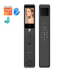 Kunci Pintu Digital Pintar Biometrik Sidik Jari dengan Pengenalan Wajah 3D, Kamera, dan Wifi Tuya untuk Rumah - Product Image 1