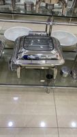 Dubaï prix bon marché Oblong Chaffing Plats Buffet Or De Lux Plat De Service Chauffe-Plat Pour Traiteur