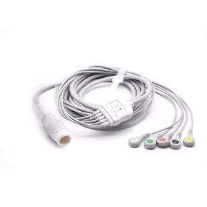Kabel ECG Efficia CM12 5 Lead Snap IEC, Kompatibel dengan Philippss IntelliVues X3 Direct Connect, Pasokan Pabrik - Product Image 4