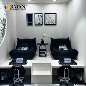 Fábrica Baian Suministra Muebles Blancos <span class=keywords><strong>para</strong></span> Salones de <span class=keywords><strong>Uñas</strong></span>, Así Como Mesas de Trabajo <span class=keywords><strong>para</strong></span> Manicura y Pedicura - Product Image 1